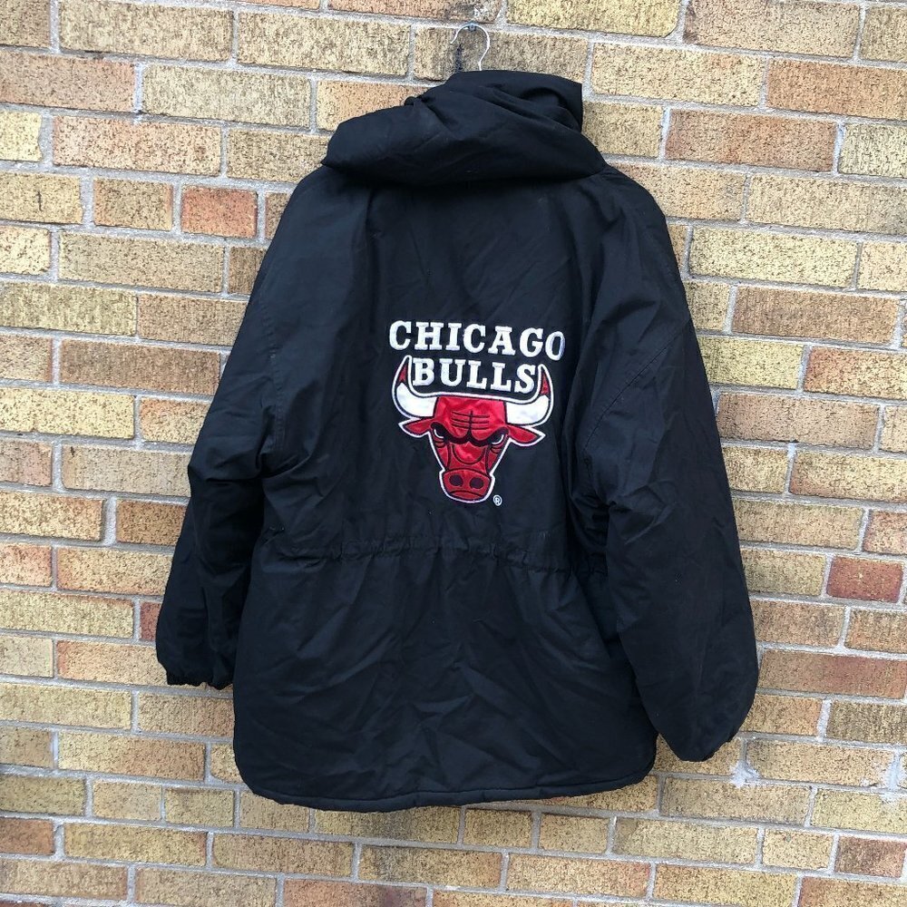 Vintage Chicago Bulls Jacket NBA X Competitor Big Logo Coat XL
